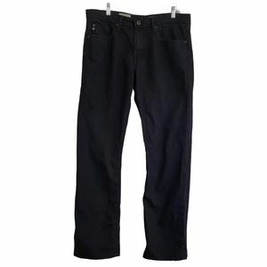 AG Adriano Goldschmied Mens Black Jeans The Protégé Straight Leg Size 32